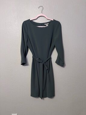 green emerald velvet dress Green Striped H&M Dress RS 29